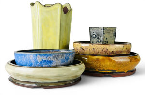 Oddities collection stoneware bonsai pots