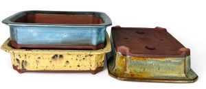 Handcrafted imperial rectangle bonsai pots by Mooi River Bonsai